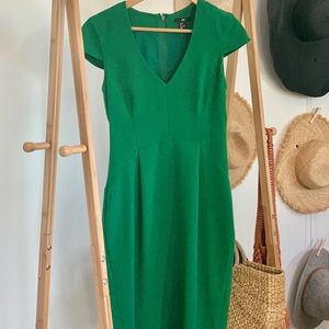 Green H&M midi dress